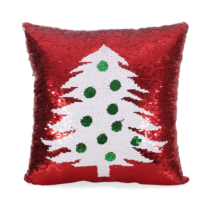 Glam Sequin Christmas Throw Pillow - NH687313