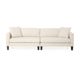 4 Seater Fabric Sofa with Accent Pillows - NH641313