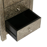 Handcrafted Boho 3 Drawer Nightstand - NH709313