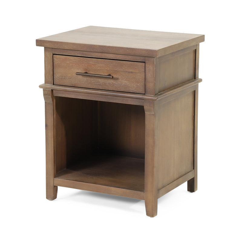 OkiOki Acacia Wood Nightstand