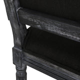 French Country Wood Upholstered Dining Chair, Set of 4 - NH355513