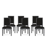 French Country Wood Upholstered Dining Chair (Set of 6) - NH955513