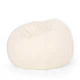 Modern 3 Foot Shearling Bean Bag - NH715513