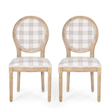 French Country Fabric Dining Chairs - NH419413