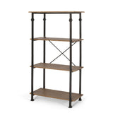 Modern Industrial 4 Shelf Etagere Bookcase - NH306413