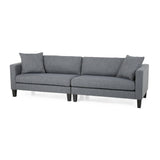 4 Seater Fabric Sofa with Accent Pillows - NH641313