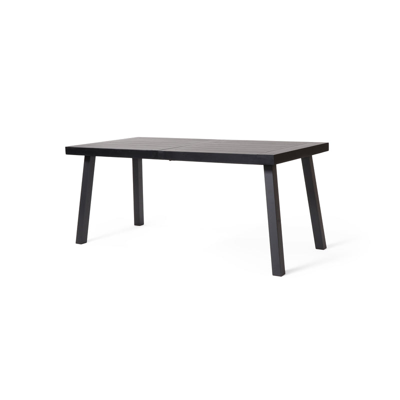 Chitwood Indoor Modern Industrial Acacia Wood Dining Table