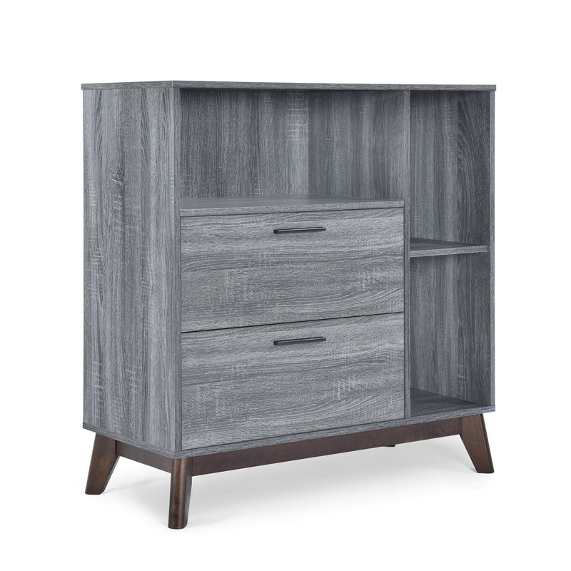 Mid-Century Modern 2 Drawer Cabinet - NH359313