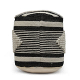 Boho Handcrafted Fabric Cylinder Pouf - NH672513