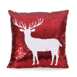 Glam Sequin Christmas Throw Pillow - NH977313