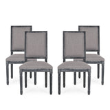 French Country Wood Upholstered Dining Chair, Set of 4 - NH355513