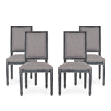 French Country Wood Upholstered Dining Chair, Set of 4 - NH355513