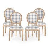 French Country Fabric Dining Chairs - NH419413