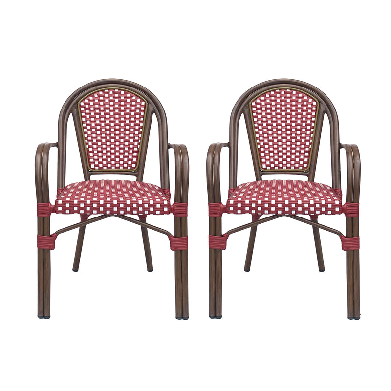 Symonds Outdoor French Bistro Chairs, Set of 2