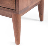 Handcrafted Mid-Century Modern Mango Wood 3 Drawer Chest - NH040413