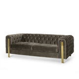 Modern Glam Tufted Velvet 3 Seater Sofa - NH794413