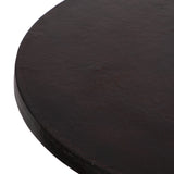Modern Handcrafted Aluminum Round Dining Table, Raw Bronze - NH112513
