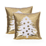 Glam Sequin Christmas Throw Pillow - NH287313