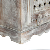 Handcrafted Boho Mango Wood Nightstand - NH907313