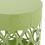 Pellerin Outdoor Metal Side Tables, Set of 2